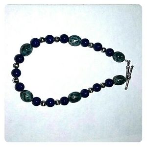 Blue and Silver Bracelet